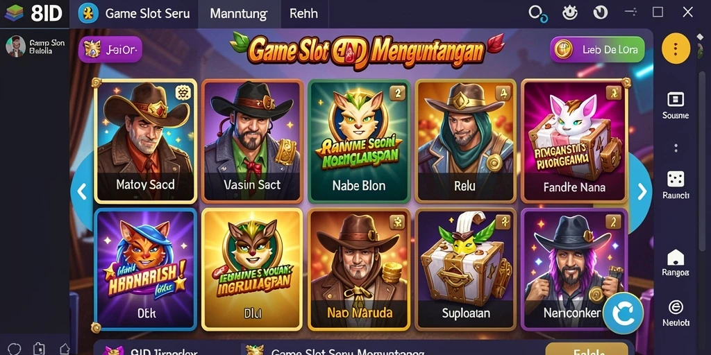 Screenshot gameplay 8ID yang menampilkan suasana seru permainan Slot.