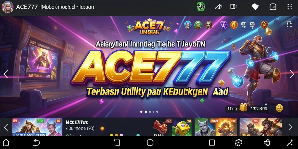 Tampilan antarmuka ACE777 yang menarik dan mudah digunakan.