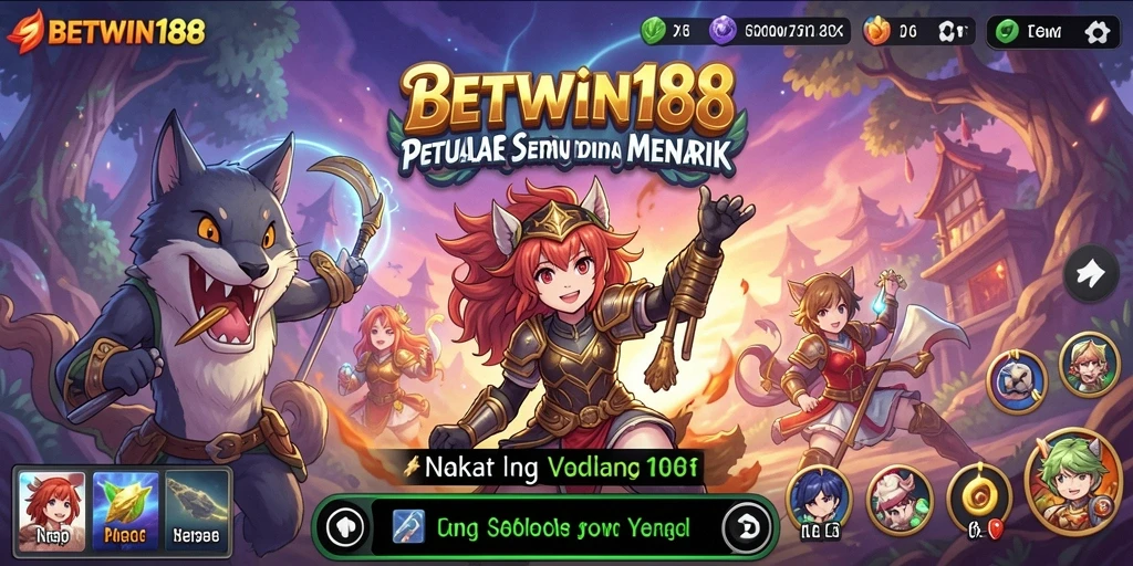 Gameplay menarik dalam BETWIN188 dengan karakter anime yang penuh aksi.