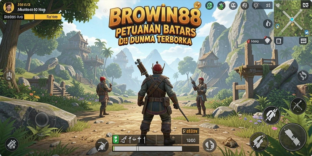 Gameplay Open World BROWIN88 dengan grafis memukau dan eksplorasi bebas.
