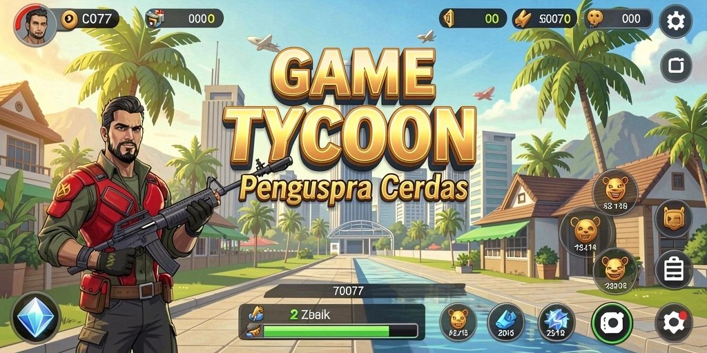 Tangkapan layar C0077 menampilkan aksi gameplay Tycoon yang seru.