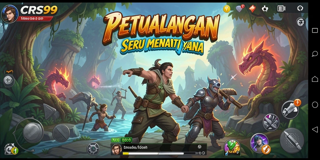 Tampilan gameplay seru dari <strong>CRS99</strong> yang menampilkan petualangan mendebarkan.