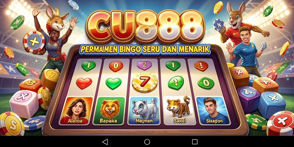 Gameplay seru di CU888 dengan fitur bingo interaktif.