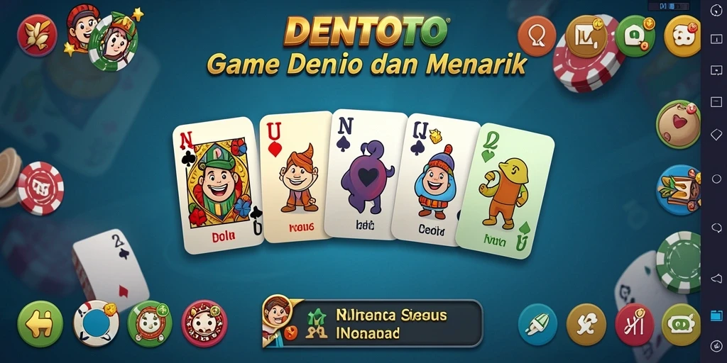 Tangkapan layar dari gameplay seru DENTOTO di aplikasi Domino.