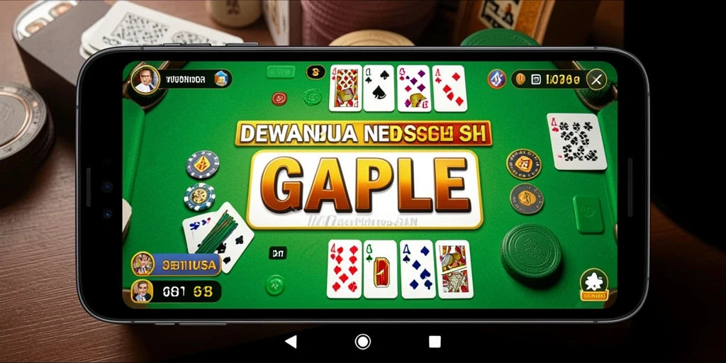 Tampilan gameplay DEWANUSA yang menarik dan interaktif dalam permainan Gaple.