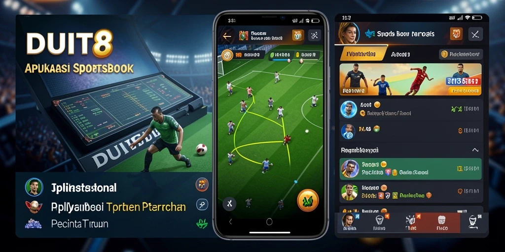 Tampilan menarik dan interaktif dari gameplay Sportsbook DUIT8.