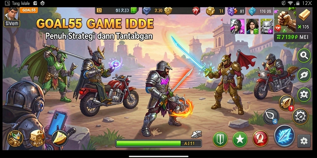 Tampilan gameplay GOAL55 yang menarik dan penuh strategi.