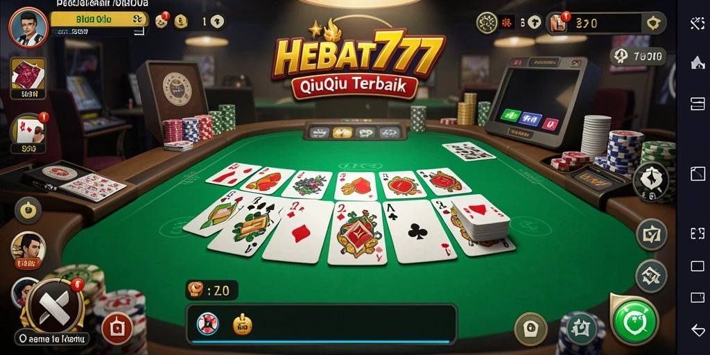 Tampilan menarik dari gameplay QiuQiu HEBAT777 yang mendebarkan.