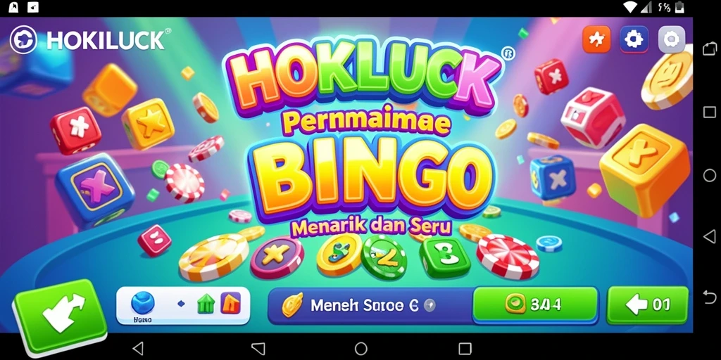 Tampilan gameplay HOKILUCK dengan tampilan Bingo yang menarik.