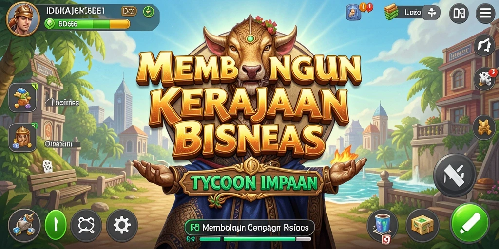 Tampilan gameplay <strong>ID66</strong> yang menampilkan pengelolaan bisnis yang dinamis.
