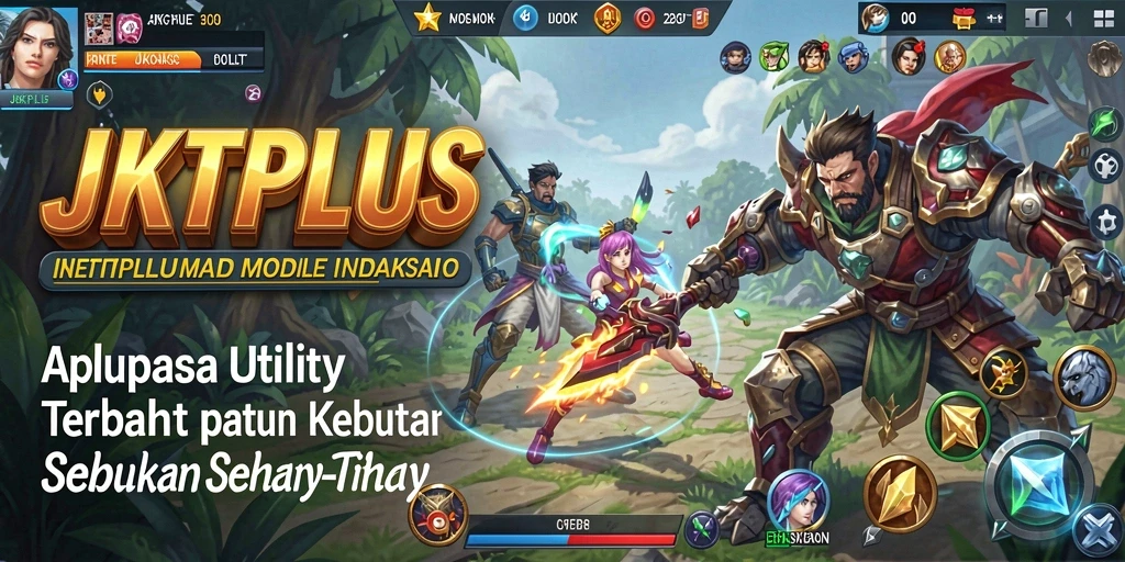 Screenshot utama JKTPLUS menunjukkan antarmuka yang bersih dan fungsional.