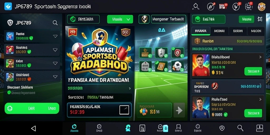 Tampilan menarik dari gameplay Sportsbook di JP6789.