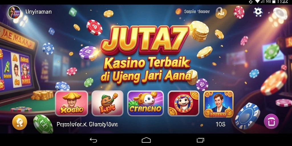 Tampilan gameplay Kasino menarik di JUTA7.