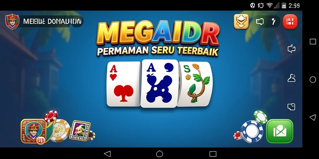 Tampilan gameplay seru di MEGAIDR dengan efek menarik.