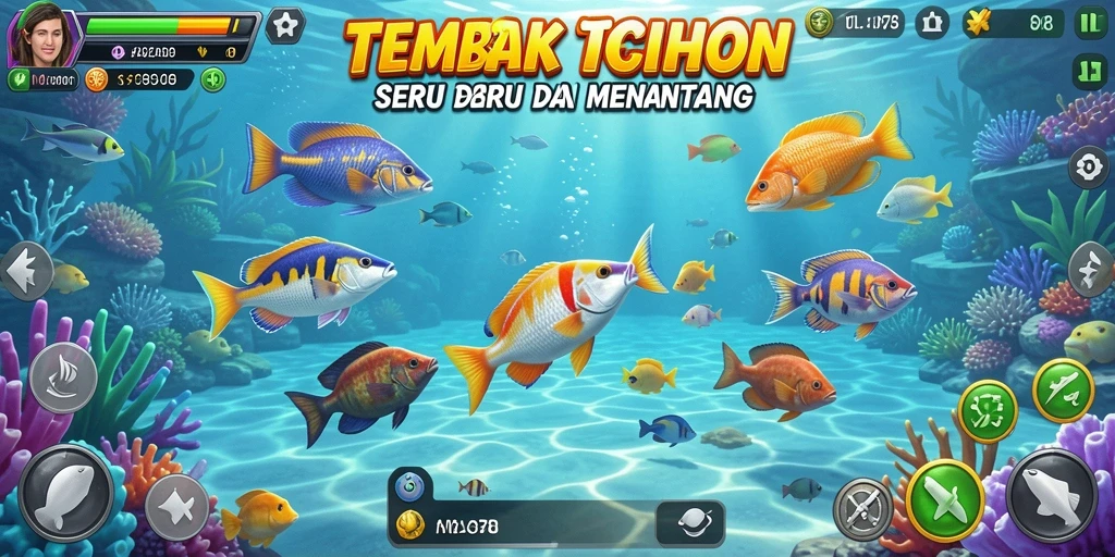 Tampilan gameplay seru dari MENYALA78 saat menembak ikan.