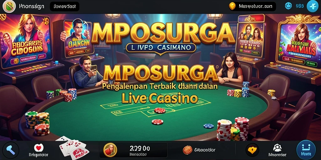 Gameplay Live Casino yang mengasyikkan dan interaktif di MPOSURGA.