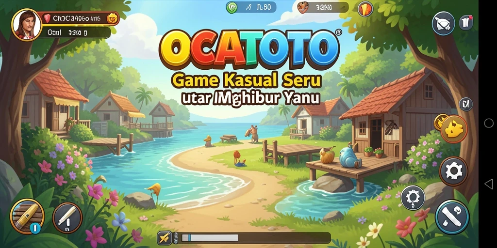 Tangkapan layar OCATOTO menampilkan keseruan gameplay kasual yang menghibur.