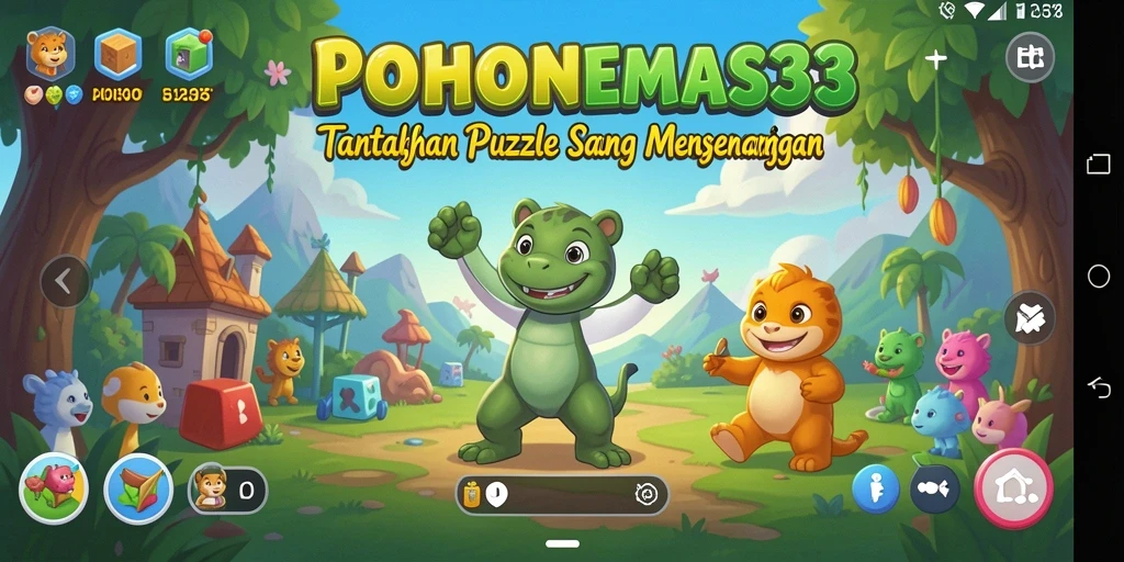 Tampilan gameplay seru di POHONEMAS33 dengan tantangan Puzzle menarik.