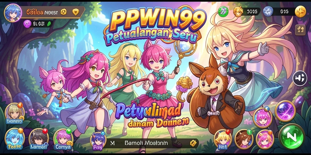Tampilan gameplay PPWIN99 yang menarik dan penuh warna.
