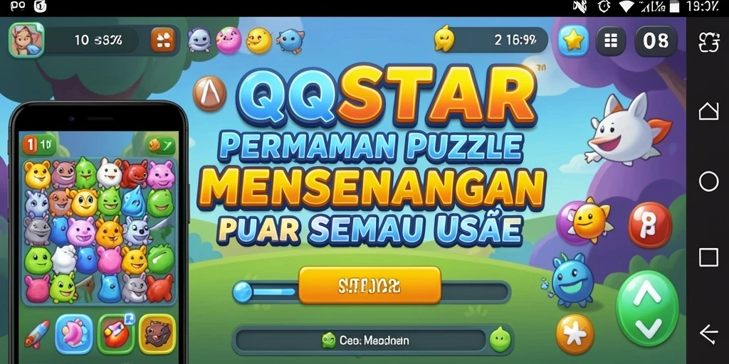 Tampilan seru gameplay <strong>QQSTAR</strong> saat menyelesaikan puzzle.