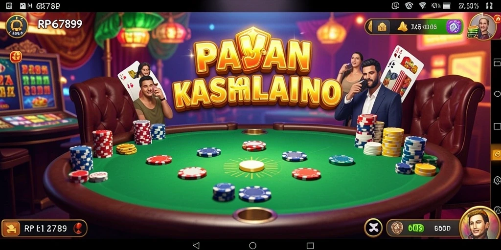 Tampilan gameplay seru di RP6789 dengan suasana kasino yang hidup.