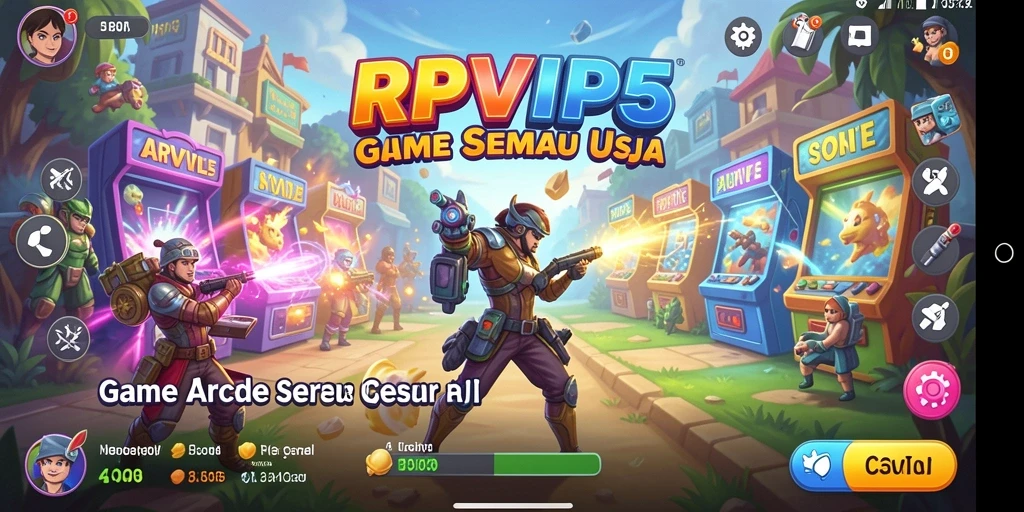 Tampilan permainan seru RPVIP5 dengan karakter unik dan level menantang.