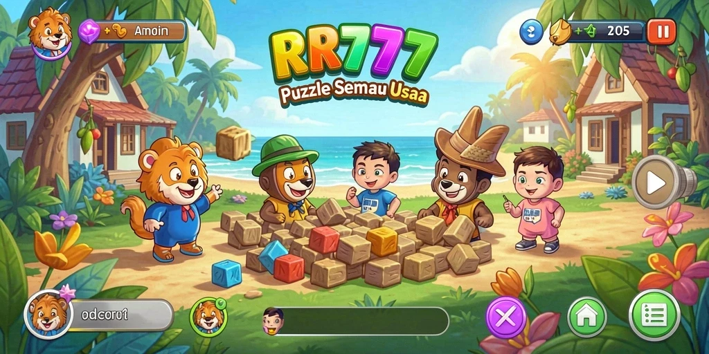 Tampilan gameplay seru dan menantang dari RR777.