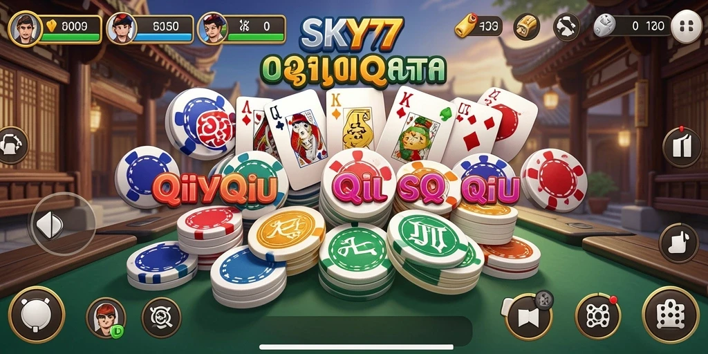 Tangkapan layar gameplay QiuQiu di SKY77 yang menarik.