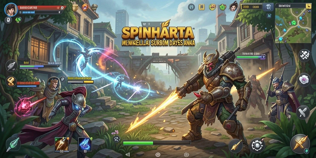 Tampilan antarmuka aplikasi SPINHARTA yang menarik dan informatif.