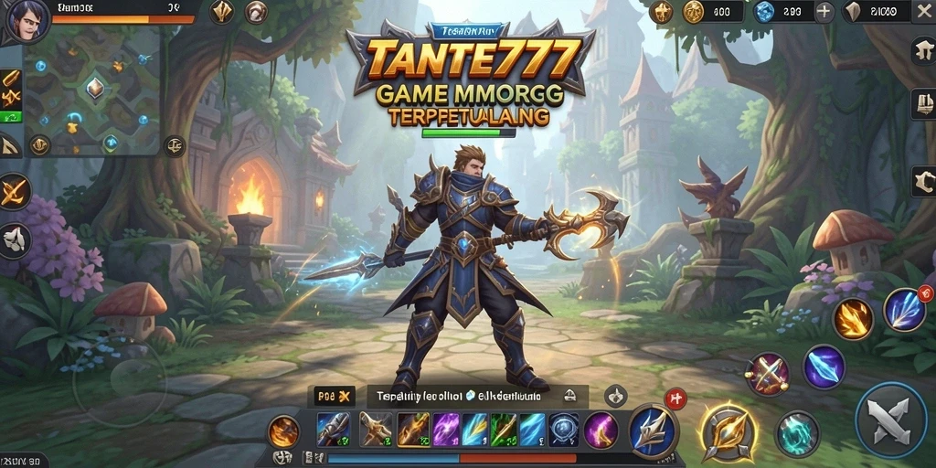 Tampilan gameplay menarik dari TANTE777 yang menunjukkan pertempuran seru di dunia MMORPG.