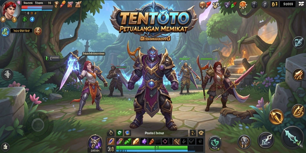 Screenshot gameplay TENTOTO yang menampilkan aksi seru di dunia MMORPG.